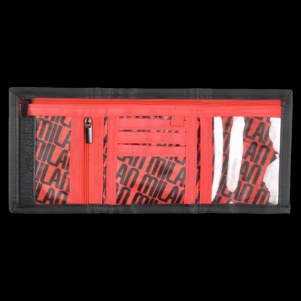 PORTAFOGLIO A STRAPPO AC MILAN - LOGO MONOCROMATICO