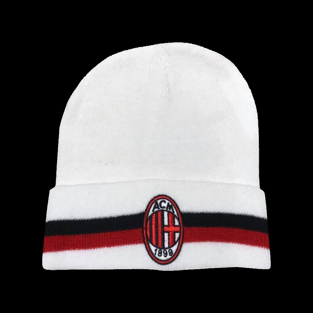CAPPELLO BIANCO IN LANA AC MILAN