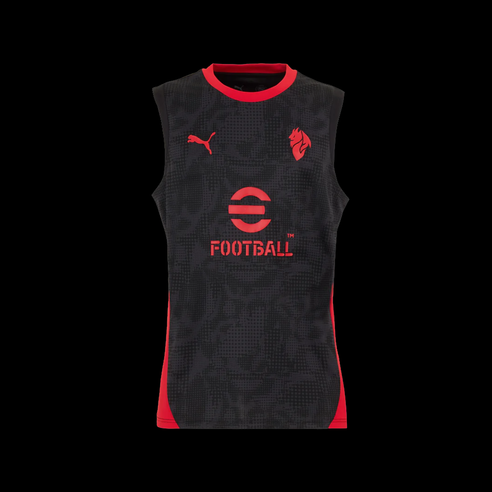 MAGLIA NERA MILAN TRAINING 2025/26 SENZA MANICHE