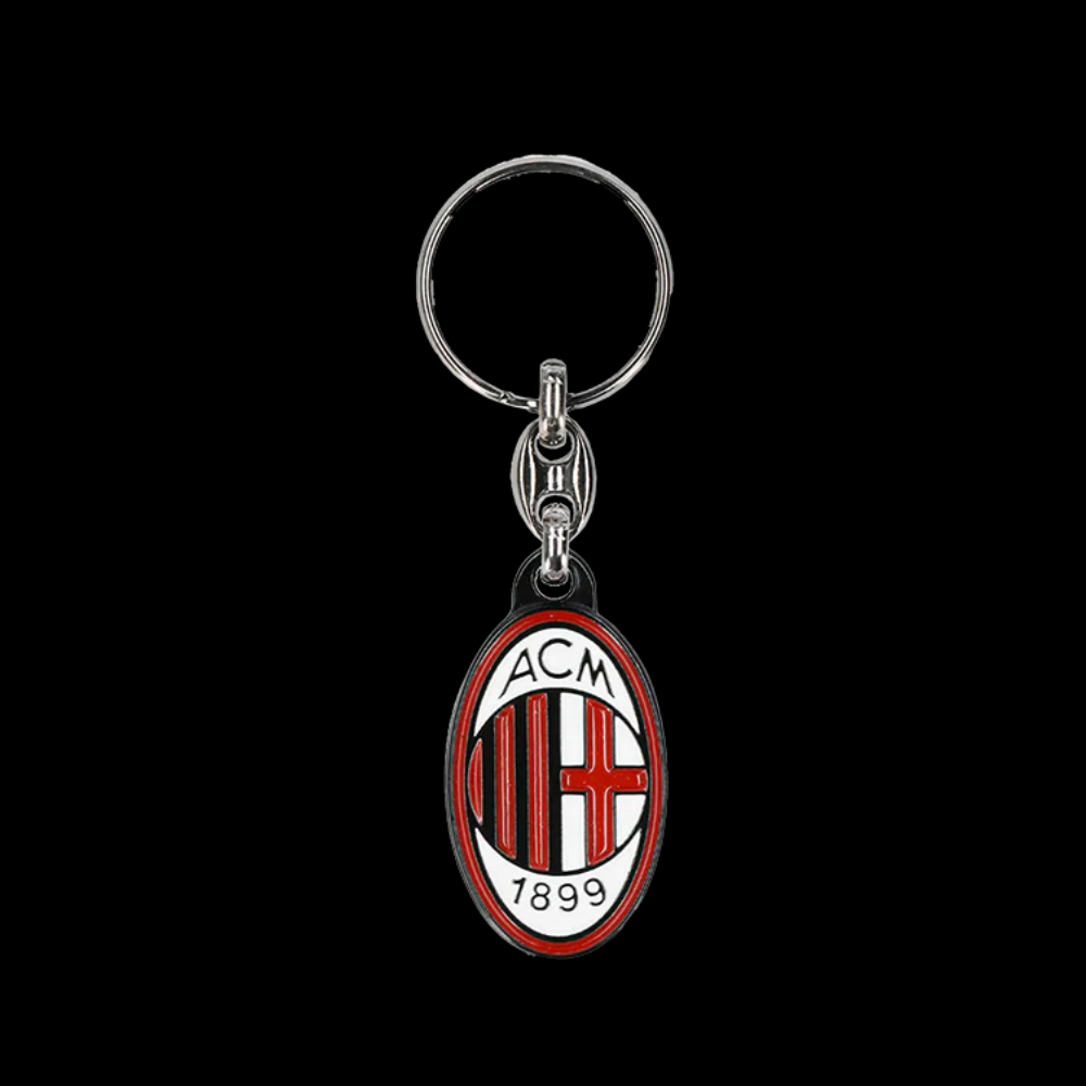 PORTACHIAVI IN ACCIAIO AC MILAN