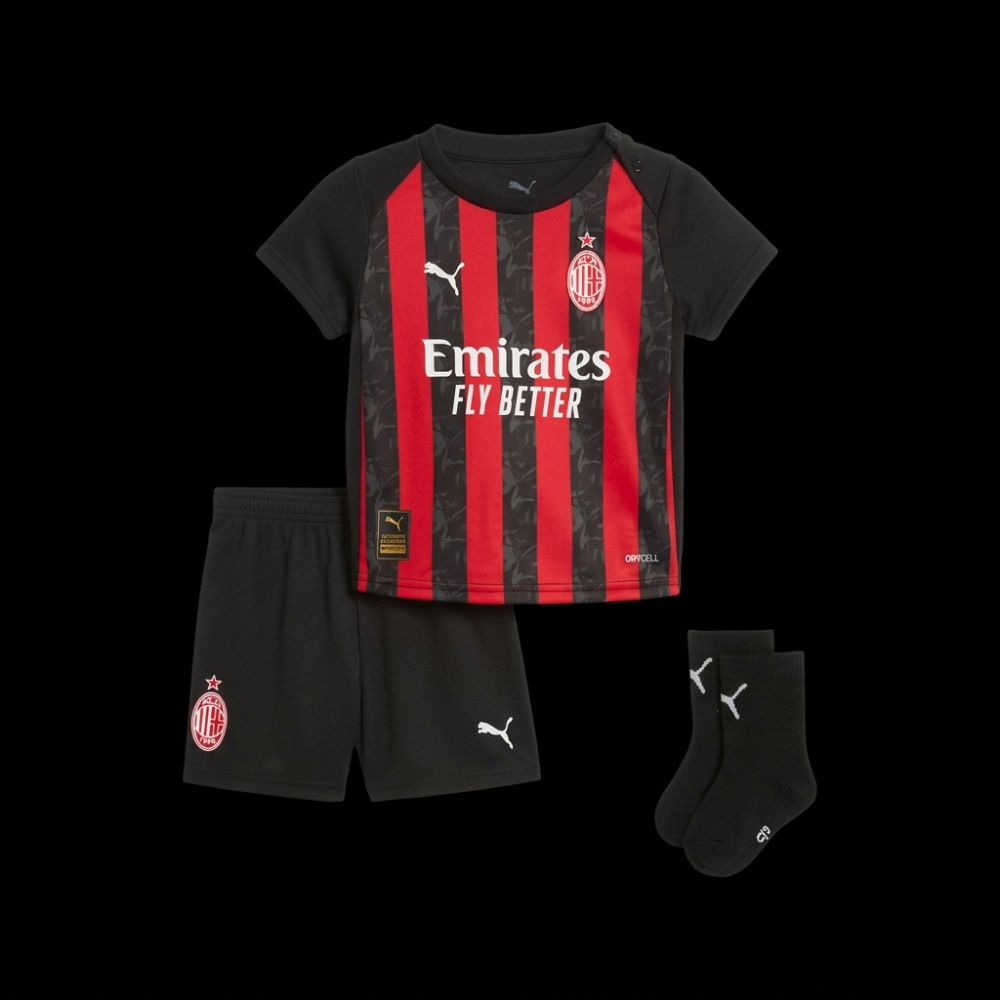 COMPLETO PUMA AC MILAN HOME KIT 2025-2026 BAMBINO