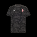T-SHIRT NERA CON GRAFICA MILAN CULTURE