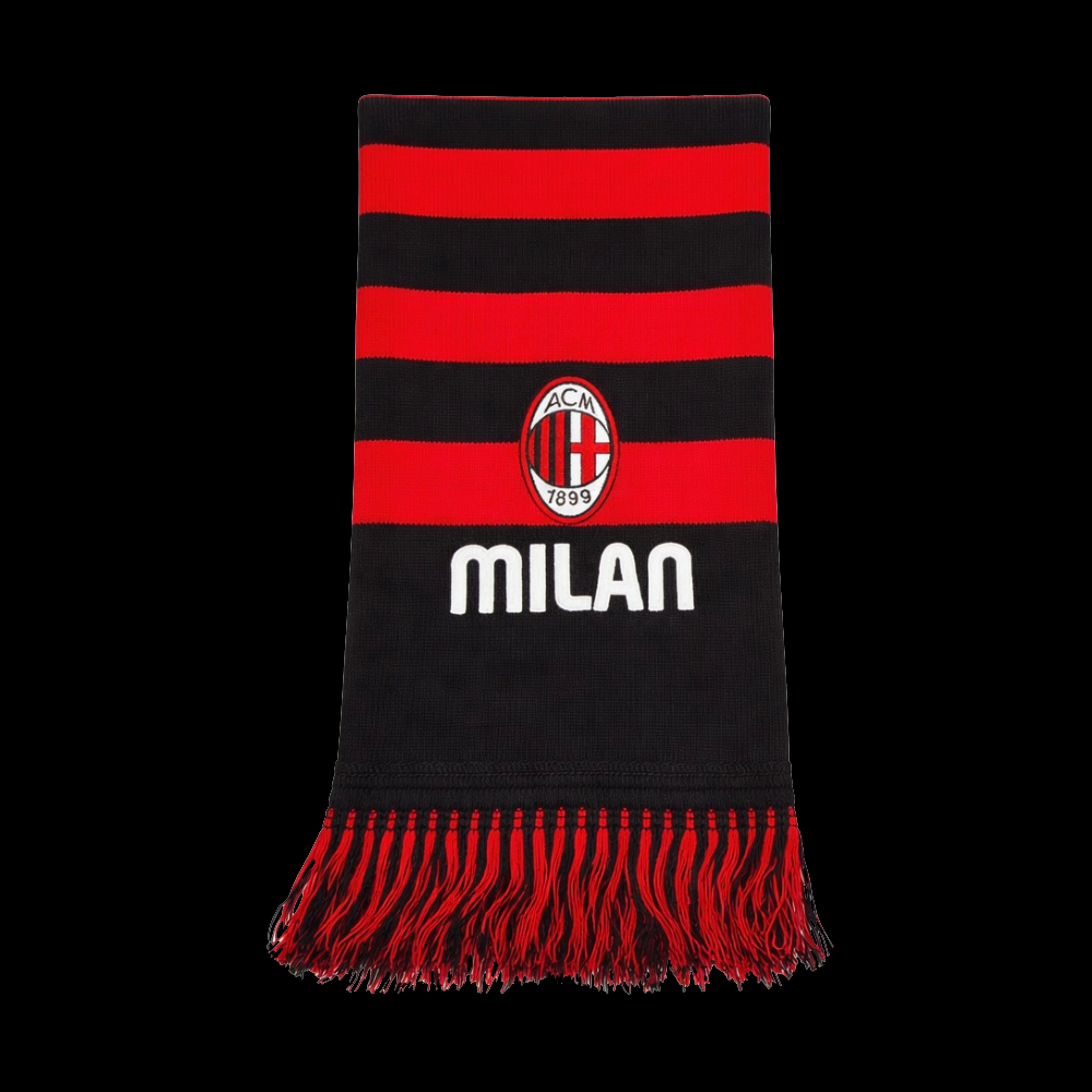 SCIARPA IN LANA A RIGHE STRETTE AC MILAN