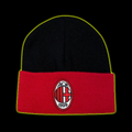 CAPPELLO IN LANA NERO CON FASCIA ROSSA AC MILAN