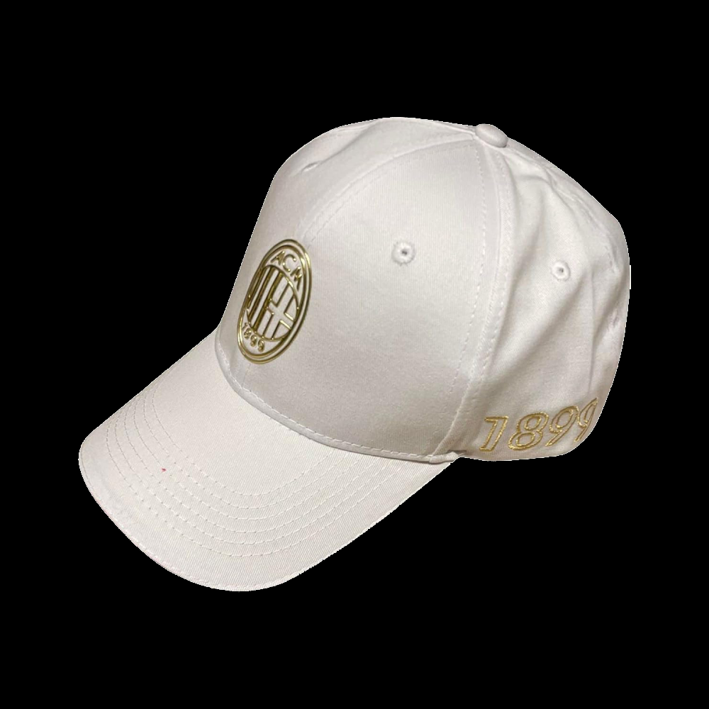 BASEBALL BIANCO CON STEMMA ORO AC MILAN